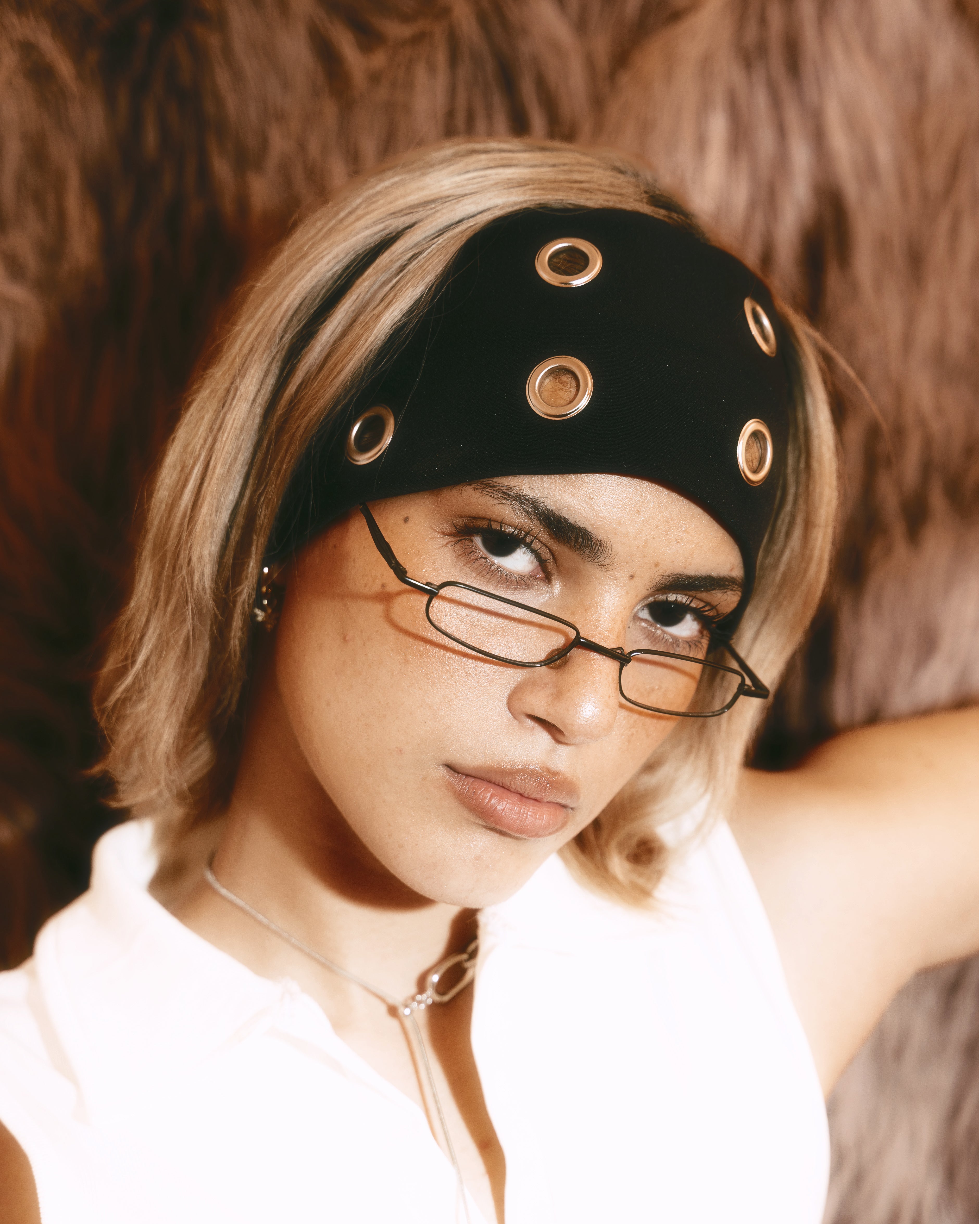 Metalic crown bandana