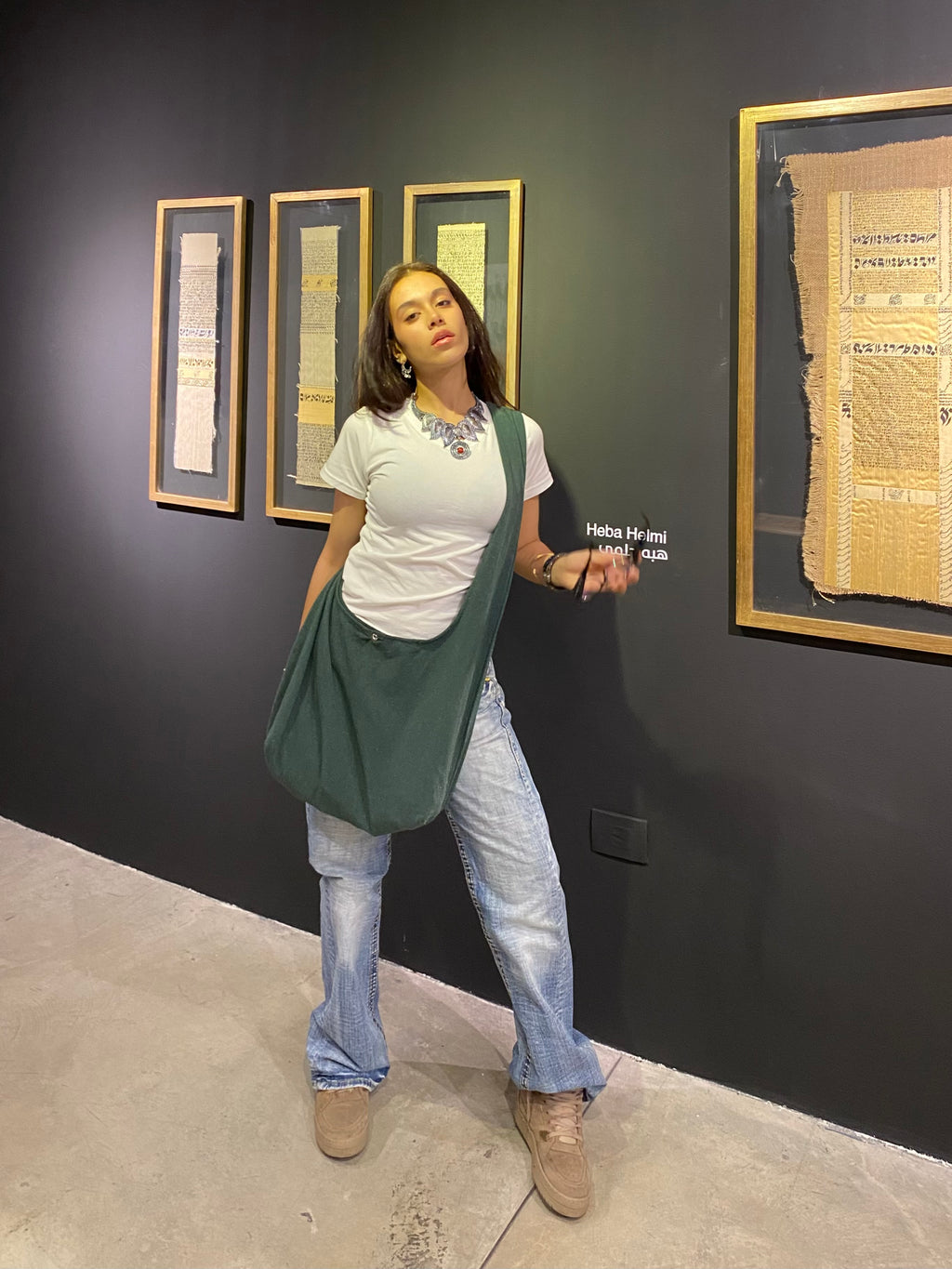 OLIVE RIPPED SHOULDER