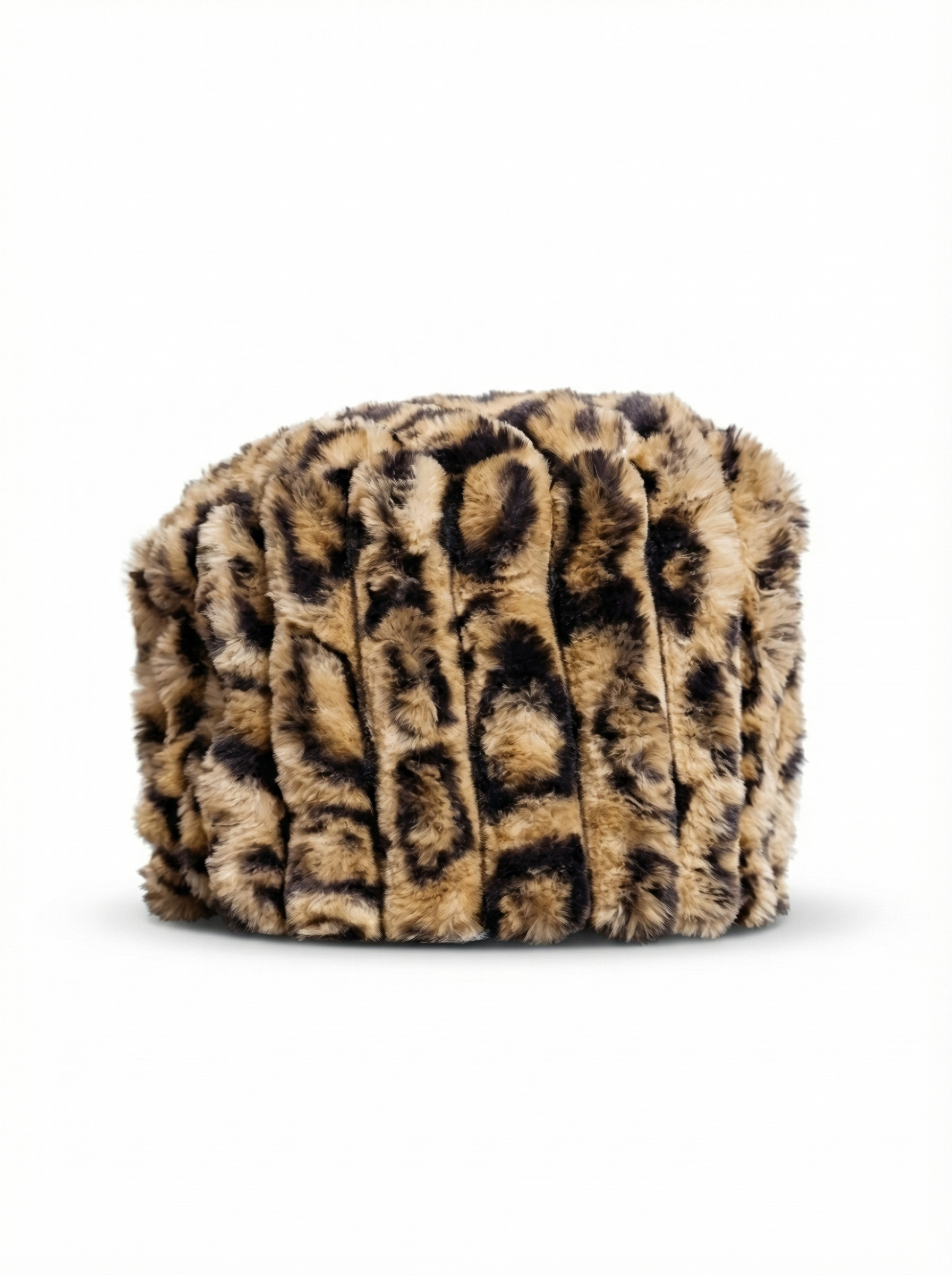 Cold drama russian hat in leopard
