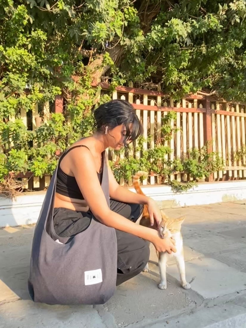 Grey Shoulder bag