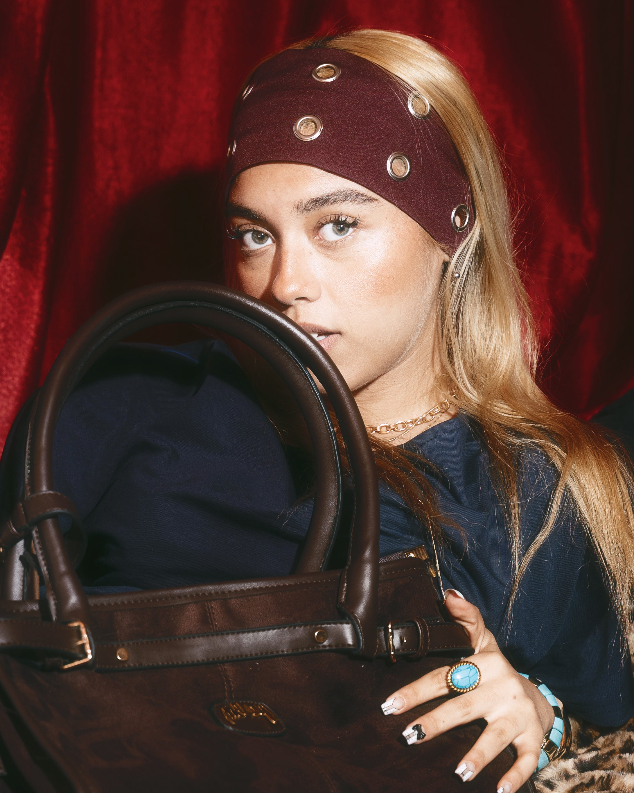 Metalic crown bandana