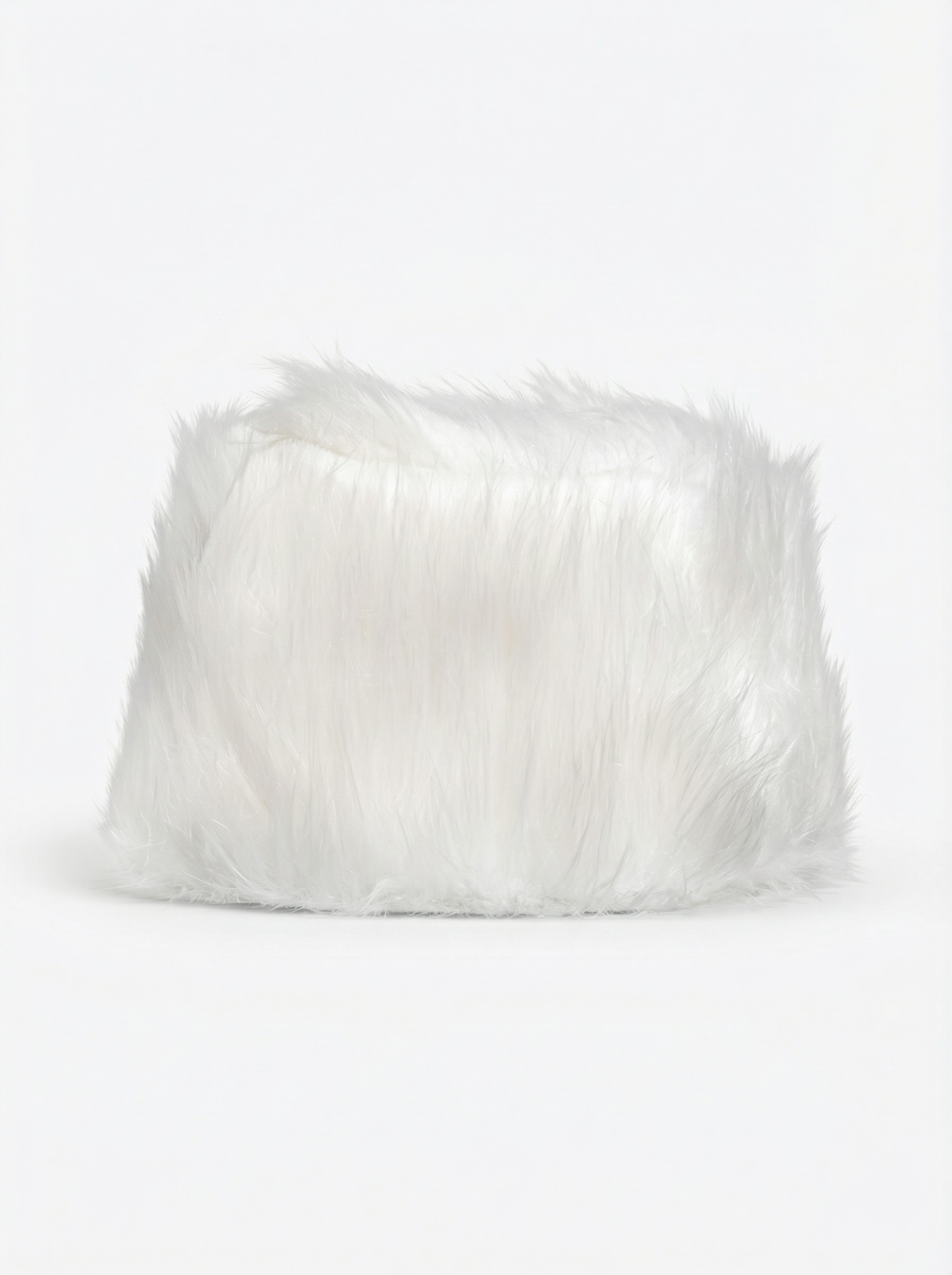 Cold drama russian hat in snow white